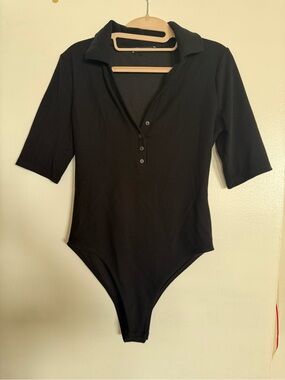 Zara Women's Black Bodysuit